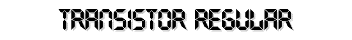 Transistor Regular font
